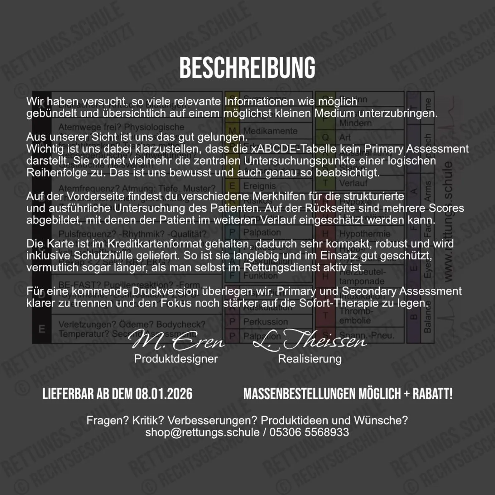 Rettungsdienst Taschenkarte × Notfallmedizin (ABCDE, SAMPLER, IAPP, IPPAF, OPQRST, 4HsHITS, BE-FAST, NEWS 2, GCS, NACA-SCORE, APGAR) – Bild 4