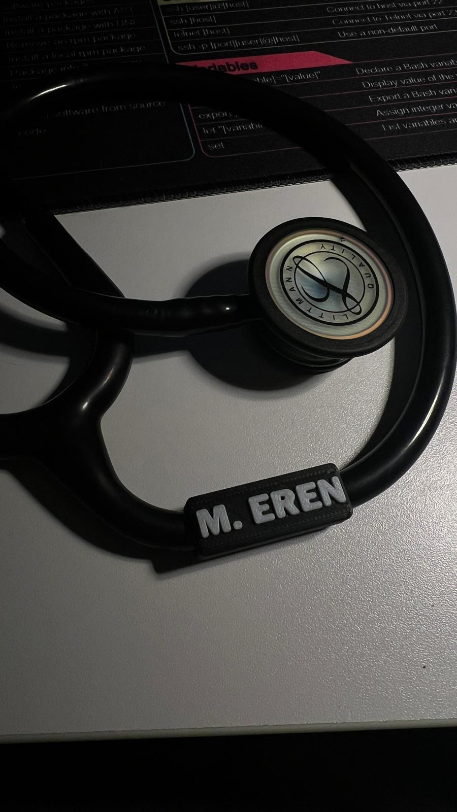 Rettungsdienst Stethoskop-Clip – personalisiert & robust – Bild 5